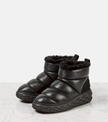 Jimmy Choo Xan shearling-lined leather snow boots