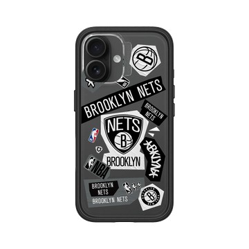 iPhone 16 Mod NX 黑 - NBA - 拼貼系列-布魯克林籃網 Brooklyn Nets - Collage