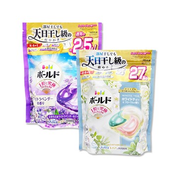 P&G 日本Bold強洗淨4合1消臭柔軟香氛洗衣凝膠球27顆/袋(濃縮洗衣膠囊洗衣球補充包)