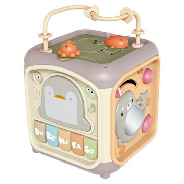 PLAYFUL TOYS 頑玩具 企鵝多功能拍拍鼓  1個  粉色/灰色