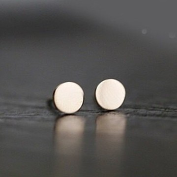 玫瑰金耳環 純銀耳飾-時尚簡約百搭小豆豆母親節生日情人節禮物女飾品71at3【獨家進口】【米蘭精品】