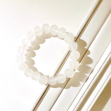 白玉髓手鍊/寶石 水晶手鍊 手串 情侶手鍊 淨化 安定情緒 手環