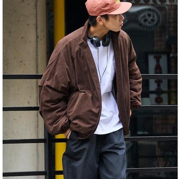 FREAK'S STORE 寬鬆版燈芯絨加棉立領夾克