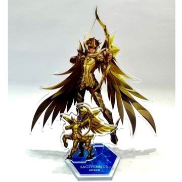 星矢TOY 日本原裝車田正美工作室 官方正版 聖鬥士 壓克力立牌 黃金聖衣 十二宮 人馬座  射手座 艾奧羅斯