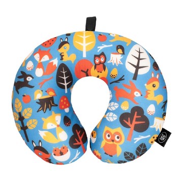 《DQ》緩衝顆粒護頸枕-動物森林-- 午睡枕 飛機枕 旅行枕 護頸枕 U行枕