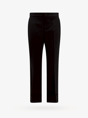 Wool trouser with horsebit metal detail - GUCCI - gender_Woman