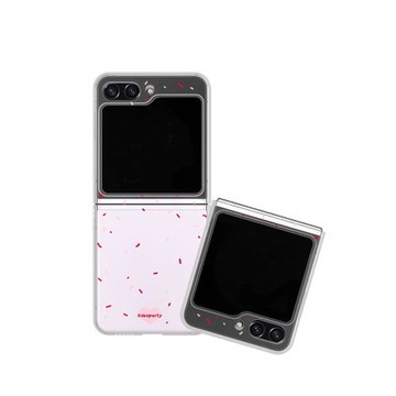 彩色點適用三星zflip7fe手機殼zflip6折疊屏flip5全包W25心系天下保護套超薄大視窗小眾女新款高級感可愛防摔