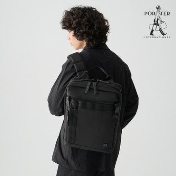 PORTER INTERNATIONAL - 自信經典NEW HEAT後背包 - 全黑