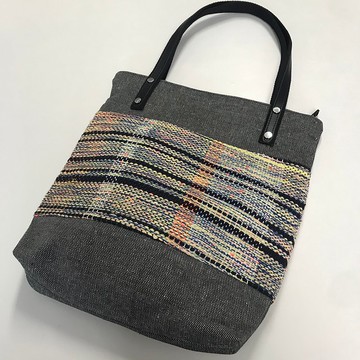 手工織布文件袋/肩背包/tote bag