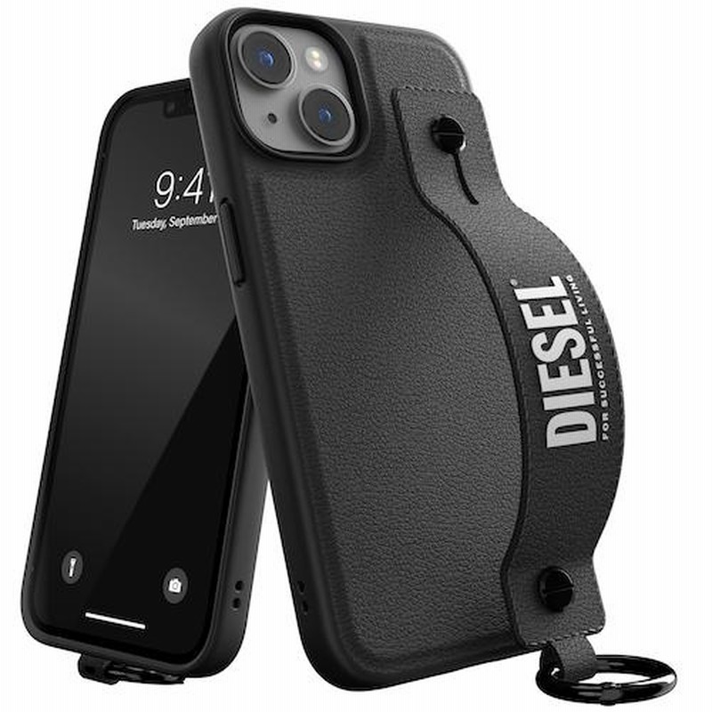 【新品未使用品】DIESEL マットブラックスマホストラップ DIESEL 送料無料 スマホストラップ ネックストラップ ストラップ