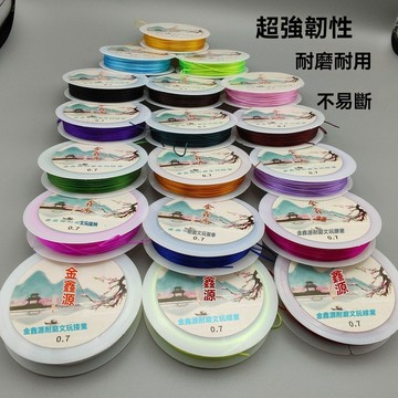 ✨免運可開發票 彈力綫 耐磨進口 彈力綫 串珠繩 手鏈綫 皮筋耐磨手串綫 鬆緊綫 高韌性多股彈力 透明水晶彈力線