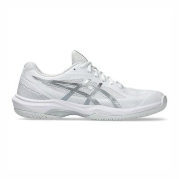 Asics Court Hunter Ff [1072A112-102] 女 羽球鞋 支撐 抗扭 瞬移 白 銀