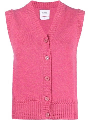 Barrie - V-neck cashmere cardigan - women - Cashmere - M - Pink