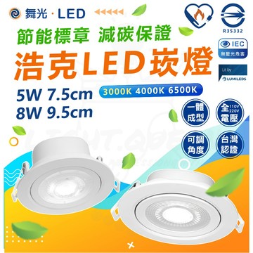 附發票 舞光 節能標章 LED 浩克崁燈 5W 7.5cm 8W 9.5cm 崁燈 投射燈 投光燈 窄角聚光型 超高光效