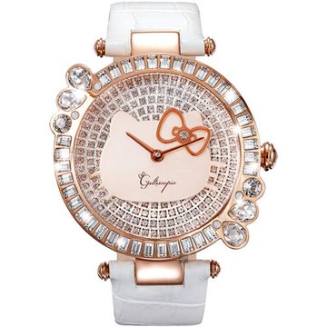 Galtiscopio迦堤 夢幻旋轉I’m Hello Kitty水晶錶-42mm MGKYRGS001WLS