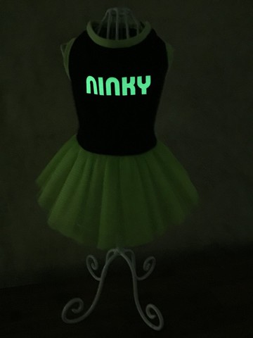 [寵物夜光衣] 客製化 璀璨星夜 毛孩公主澎澎紗裙 浪漫設計感洋裝 NINKYPUP