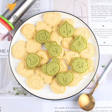 韓式人氣卡通3D曲奇餅干模具家用兒童DIY立體按壓烘焙工具手壓式