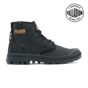 PALLADIUM PAMPA HI COATED皮革高筒靴/休閒鞋-男鞋/女鞋-黑