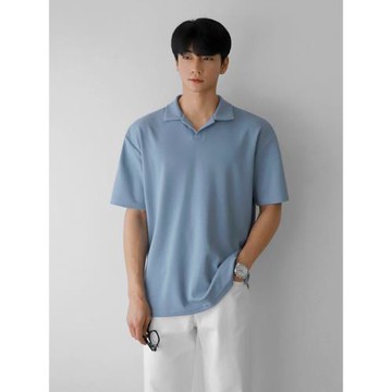 MRCYC短袖POLO衫男夏季寬松韓系翻領半袖上衣服ins潮牌純色t恤衫