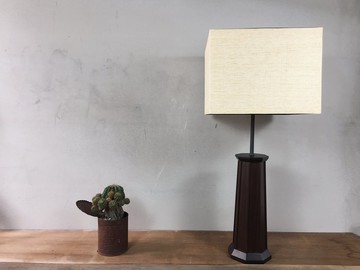 早期外銷歐洲及日本的古董胡桃木桌燈