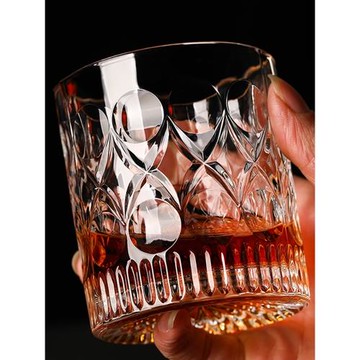 2025新款水晶玻璃啤酒杯白酒杯子威士忌酒杯家用酒吧高級感輕奢