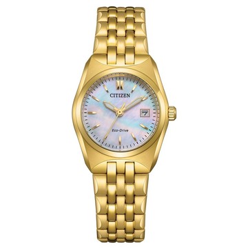 CITIZEN 星辰 LADY'S EW2293-56D 白蝶貝簡約百搭光動能時尚腕錶 27mm｜樂天領券現折★全館特惠中★指定刷卡回饋10%