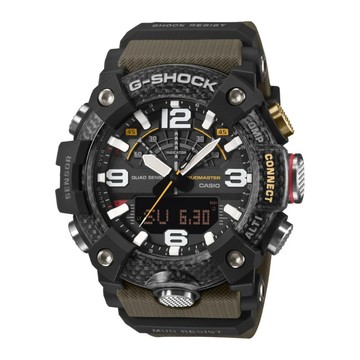 【CASIO 卡西歐】G-SHOCK Master of G 藍芽 強悍耐用 防塵泥 霧面質感錶款 黑棕 GG-B100X-1A3_51.3mm