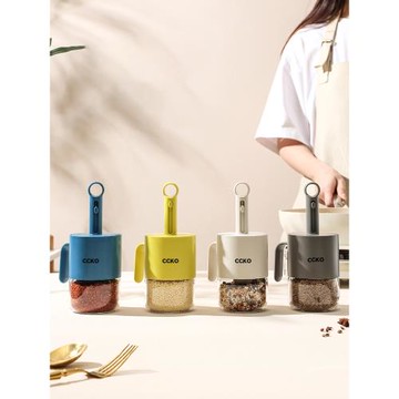 玻璃調料罐廚房防潮調味罐收納盒家用鹽罐味精調料盒調料瓶調味品