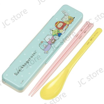 日本製 角落生物 餐具組 筷子 湯匙 環保餐具 環保筷 Sumikko gurashi 綠