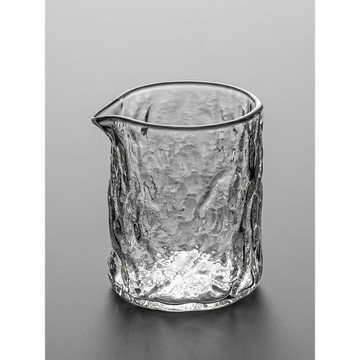 錘紋公道杯玻璃功夫茶具用品茶海家用茶道配件分茶器單個透明公杯