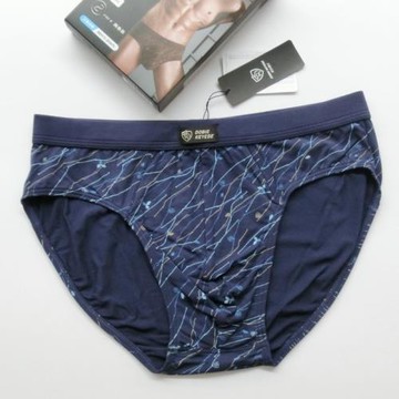 杜比騎士三角內褲男士天竹纖維中腰寬邊性感印花柔軟夏
