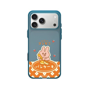 iPhone 17 Pro Max Clear (相機按鈕) 夜幕藍 - Bunni Konbiny - 喫茶甜點時光