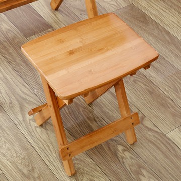 優樂悅~竹庭楠竹折疊小凳子兒童板凳成人實木馬扎凳省空間便攜家用折疊凳