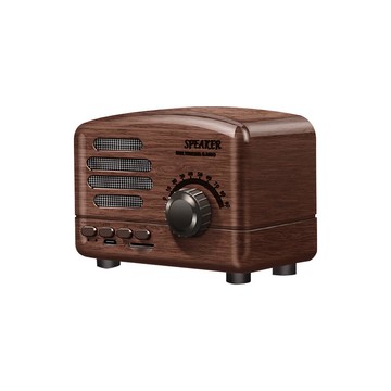 復古音箱創意多功能可插TF卡收音機家用小型低音炮桌面音響