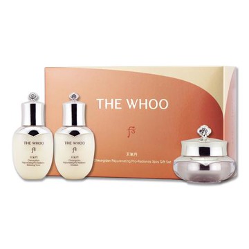 【WHOO 后】天氣丹PRO光耀美肌3件組（天氣丹PRO光耀重生水 25ML+重生乳 25ML+重生霜 10ML）