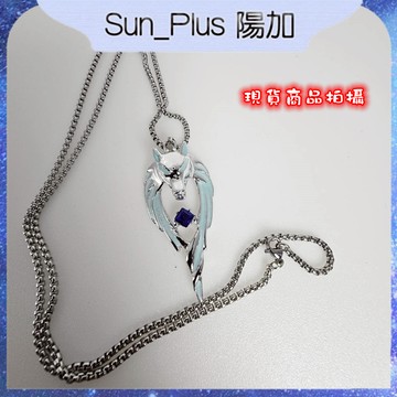 Sun_Plus 台灣現貨 狼王夜光項鍊 夜光蜘蛛項鍊 復古 嘻哈 街頭 潮男 夜光狼圖騰 北境狼王發光吊墜 項鍊