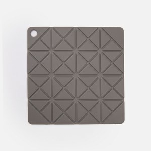 幾何矽膠隔熱鍋墊18x18cm 灰