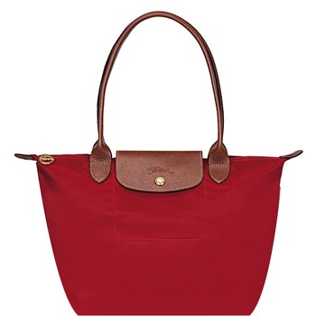 LONGCHAMP LE PLIAGE系列尼龍長把折疊肩背包（小/紅） _廠商直送