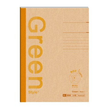 Green Style B5 橫線定頁筆記-黃 墊腳石購物網