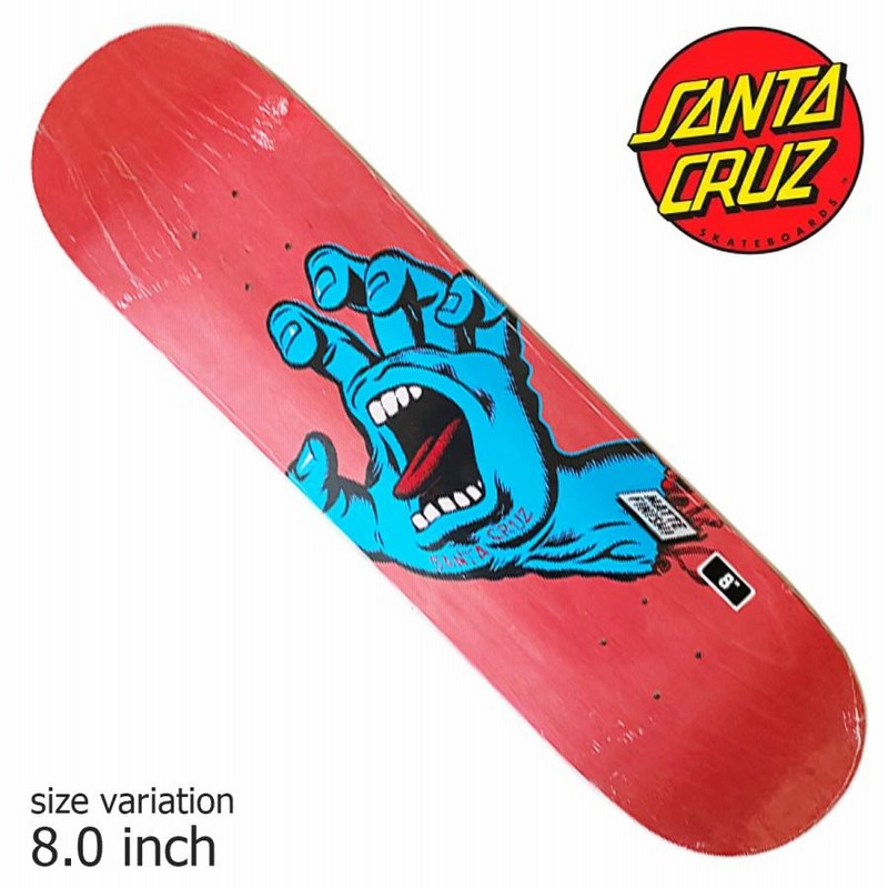 SANTA CRUZ SCREAMING HAND RED 8.0inch PINK スケボー スケートボード