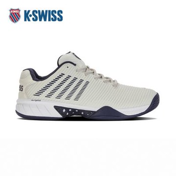 K-SWISS 網球鞋 HYPERCOURTEXPRESS22E 運動 匹克球 男鞋 米白藍色 06806-090-W