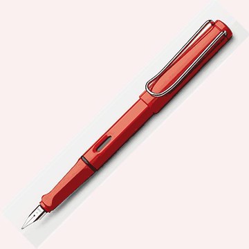 LAMY 狩獵者系列紅鋼筆*16 safari【領券滿額再折千11/30止】