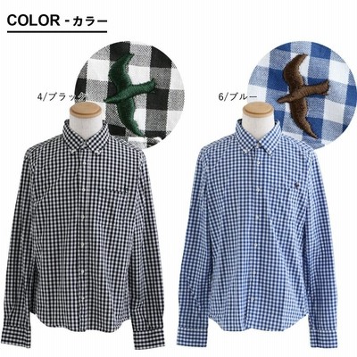 ESPOIR エスポワール 日本製 タータンチェックボタンダウン