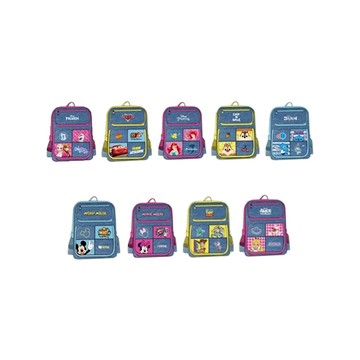 ~雪黛屋~小公主.玩具總動員.CARS.米奇.米妮.冰雪.人魚.奇蒂.史迪後背可A4資夾中高年級KD#1747