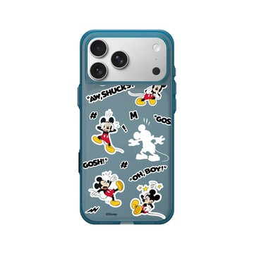 iPhone 17 Pro Max Clear (相機按鈕) 夜幕藍 - 迪士尼-米奇 Mickey - Sticker-嘿嘿米奇