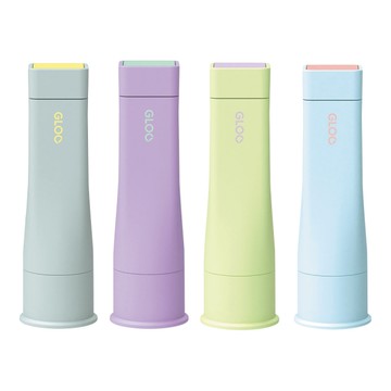 KOKUYO GLOO方形口紅膠 Bi-Color限定色系-綠紫/藍粉/紫綠/灰黃