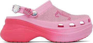 Crocs 粉色 Juicy Couture 联名 Bae 穆勒鞋
