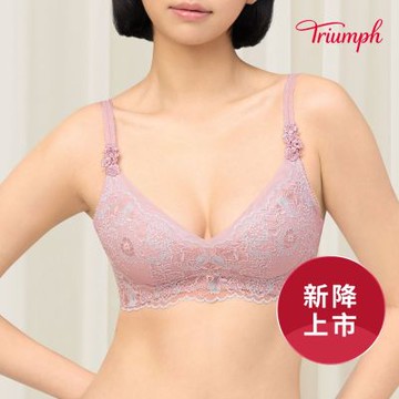 黛安芬-FLORALE 杜鵑系列 全罩無鋼圈內衣 C-E 粉紫