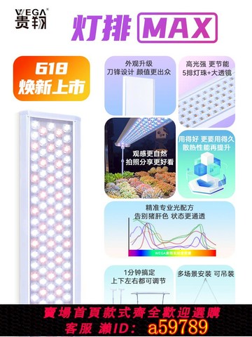 【廠家直銷 可打統編】貴翔植物補光燈Plus 仿太陽全光譜家用LED多肉專用植物生長燈室內