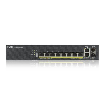 Zyxel GS1920-8HP V2(GS1920-8HPv2) 8埠GbE智慧型網管PoE交換器100/1000 Mbps 昌運監視器